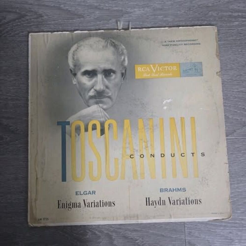 Arturo Toscanini Elgar Enigma Variations Brahms Haydn RCA Victor LM-1725 LP